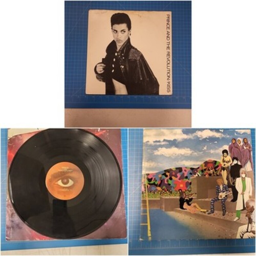 Lot of 3 Prince Vinyl Records LP Around Kiss Paisley Parade Park Revolution